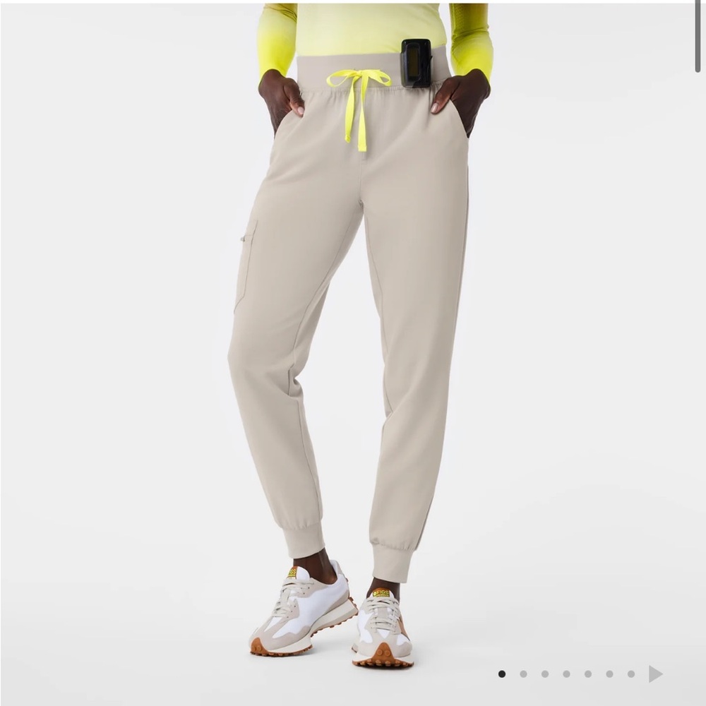 Figs high waisted Zamora joggers 
Size small 
Color Taupe